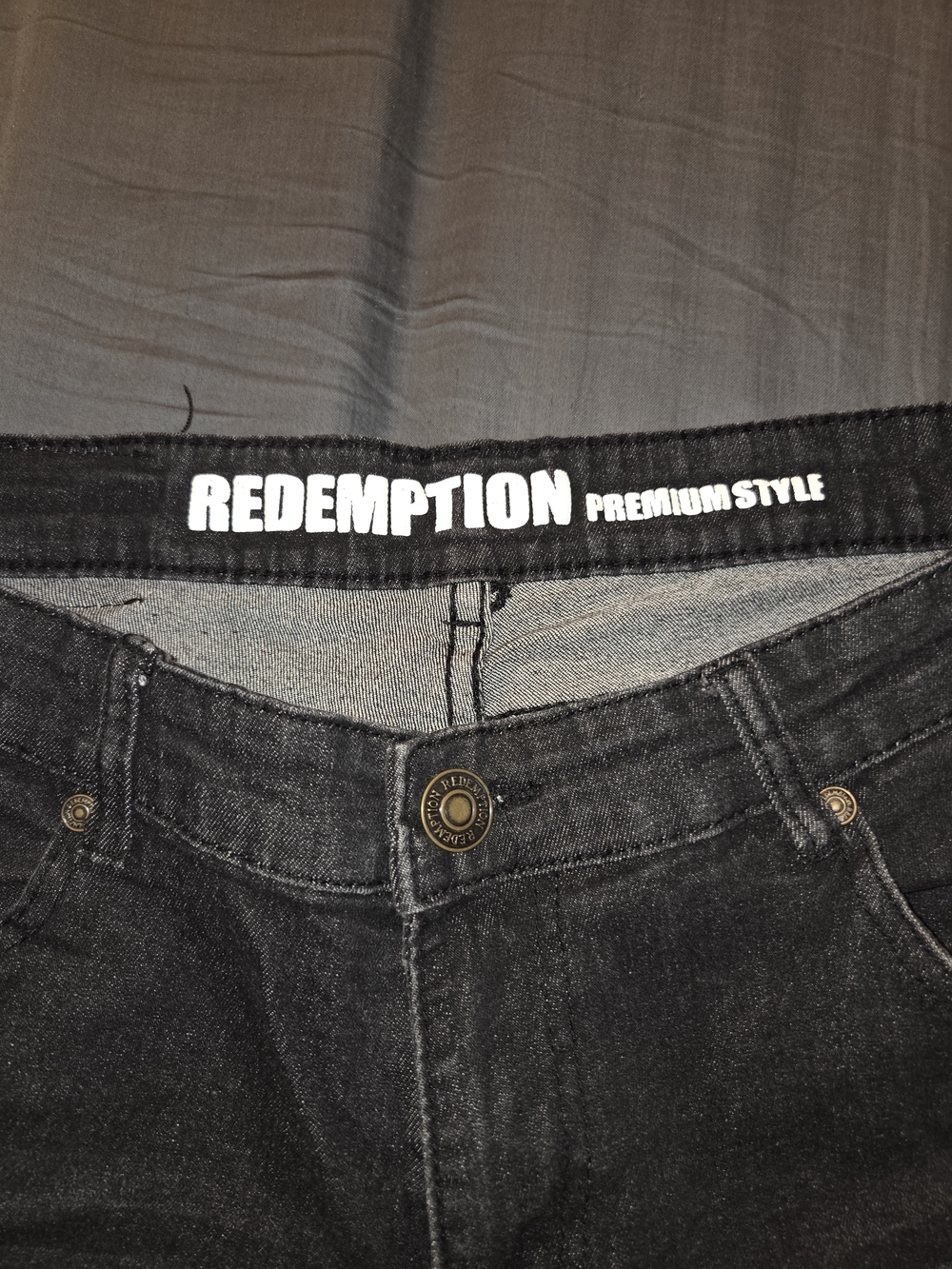 Redemption Premium Style Men’s Slim Black Jeans